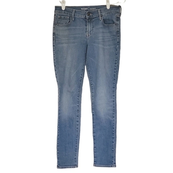 1214 * Old Navy Mid-Rise Jeans Medium Wash Denim Size 4 Short - Picture 1 of 8
